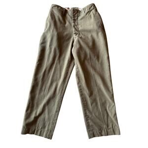 Vintage Wool Olive Green Military OG Fatigue 31x32 Pants